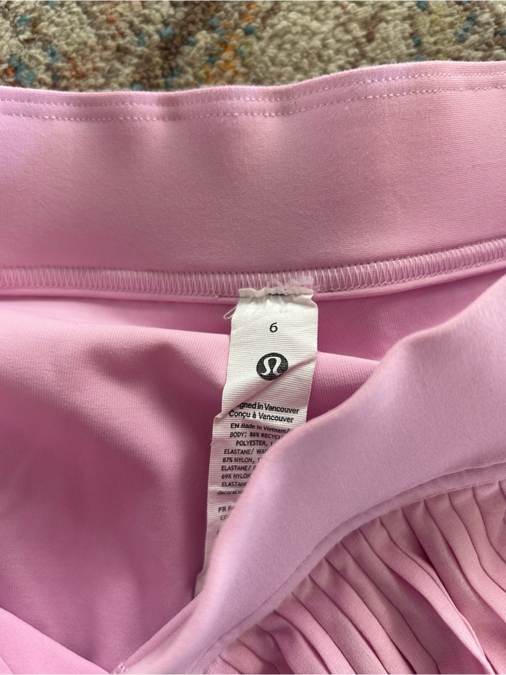 lululemon athletica Pink Pleated Skater Tennis Skirt - Picture 5 of 5